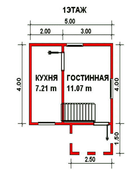 План 1-го этажа 