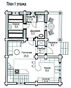 план 1-го этажа